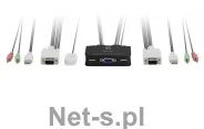 LevelOne 2-PORT USB KVM SWITCH W AUDIO IN (KVM-0223) - Przełączniki KVM - miniaturka - grafika 1