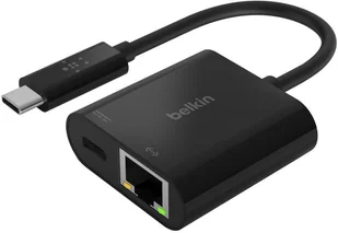 Belkin Adapter USB-C / Ethernet z ładowaniem INC001btBK - Adaptery i przejściówki - miniaturka - grafika 1