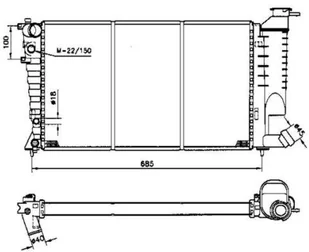 NRF Chłodnica, układ chłodzenia silnika NRF 58233 58233 - Części motocyklowe - miniaturka - grafika 1