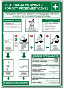 Instrukcja Pierwszej Pomocy Przedmedycznej BHI007 - Instrukcje stanowiskowe BHP - miniaturka - grafika 1