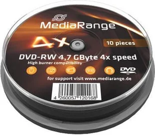 MediaRange DVD-RW 4x CB 4.7GB MediaR 10 - MR450 - Nośniki danych - miniaturka - grafika 1