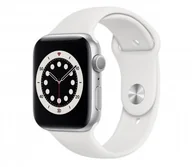 Smartwatch - Apple Watch 6 44/Silver Aluminium/White Sport GPS - miniaturka - grafika 1