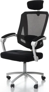 Biurowy Siatkowy fotel obrotowy Ergonomiczny Biały - Krzesła obrotowe dla dzieci - miniaturka - grafika 2