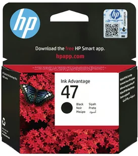 HP 47 (6ZD21AE) - oryginalny tusz, black (czarny) 6ZD21AE - Tusze oryginalne - miniaturka - grafika 1