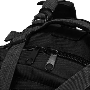 vidaXL Plecak w stylu wojskowym, 50 L, czarny vidaXL - Plecaki - miniaturka - grafika 4