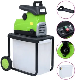 vidaXL Elektryczna rozdrabniarka 2800 W - Rozdrabniacze do gałęzi - miniaturka - grafika 1