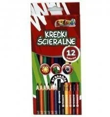 penmate Kredki Premium Kolori ścieralne 12 kolorów - Przybory szkolne - miniaturka - grafika 1