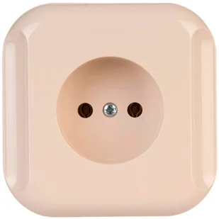 Abex Gniazdo Topaz-Bis 2P beżowe - Gniazdka elektryczne - miniaturka - grafika 1