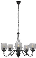 Lampy sufitowe - Helam Allena Wisząca Helam W-2961/5 BK+SM - miniaturka - grafika 1