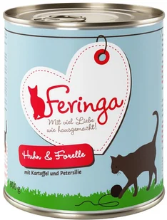 Feringa Menu 2 smaki 12 x 800 g Pstrąg i kurczak - Mokra karma dla kotów - miniaturka - grafika 1