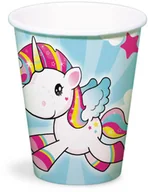 Dekoracje i nakrycia stołu na imprezę - Folat Kubeczki urodzinowe Jednorożec - 250 ml - 8 szt. F65041 - miniaturka - grafika 1