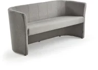 Sofy i kanapy - AJ Produkty Sofa CLOSE, 3 osobowa, tkanina, jasny szary - miniaturka - grafika 1