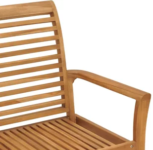 vidaXL Ławka ogrodowa, 112 cm, lite drewno tekowe - Ławki ogrodowe - miniaturka - grafika 5