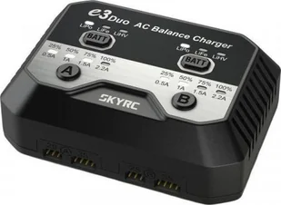 SkyRC Ładowarka e3 Duo 2 x 20W 89172 - Akcesoria do drona - miniaturka - grafika 1