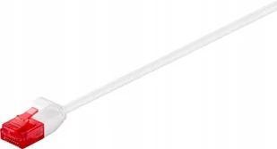 Kabel Lan Patchcord Cat 6 U/utp Slim biały 2m - Patchcordy - miniaturka - grafika 1