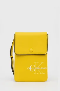 Calvin Klein pokrowiec na telefon kolor żółty - Etui i futerały do telefonów - miniaturka - grafika 1