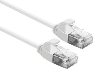 Patchcord Utp kat.6A LSOH,slim, biały, 3m - Patchcordy - miniaturka - grafika 2