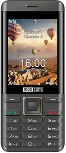 Maxcom MM236 16GB Dual SIM Czarno-złoty - Telefony komórkowe - miniaturka - grafika 1