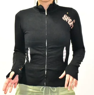 SPLIT bluza damska SPLIT TENDER Black - Bluzy damskie - miniaturka - grafika 1