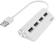 Huby USB - Hama USB 2.0 4xUSB-A biały 200120 - miniaturka - grafika 1