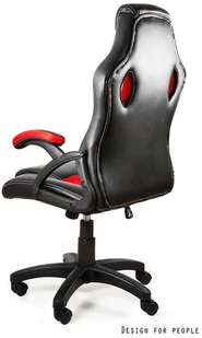 Unique Fotel Gamingowy Dynamiq V7 czarno - czerwony - Fotele gamingowe - miniaturka - grafika 2