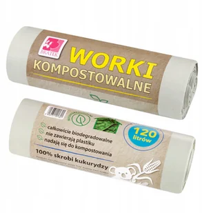 Biodegradowalne Kompostowalne Worki Na Śmieci 120l - Worki na śmieci - miniaturka - grafika 1