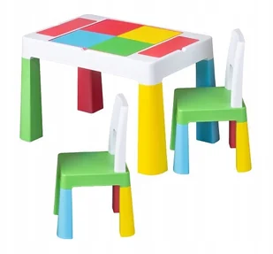 Zestaw Mebli Dziecięcych Stolik 2 Krzesła Multifun - Stoliki dla dzieci - miniaturka - grafika 1