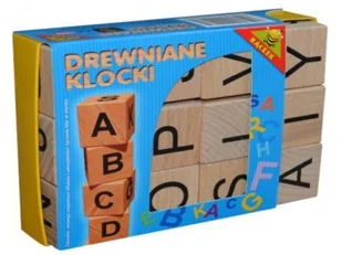 Tupiko DREWNIANE KLOCKI EDUKACYJNE ABC - DUŻE LITERY 1394 - Klocki - miniaturka - grafika 1