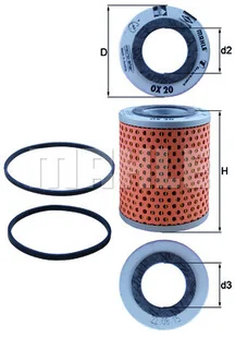 Knecht Filtr oleju OX 20D OX 20D - Filtry oleju - miniaturka - grafika 1