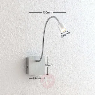 Lindby Lindby Anjalee kinkiet LED, elastyczne ramię - Lampy ścienne - miniaturka - grafika 3