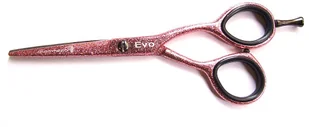 Glamtech EVO Pink Glitter Nożyczki 5,5 cala - Nożyczki fryzjerskie - miniaturka - grafika 1