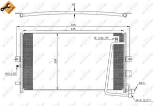NRF CHŁODNICA KLIMATYZACJI 35269 35269 - Chłodnice - miniaturka - grafika 1