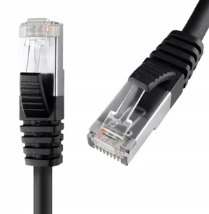 Kabel RJ45 CAT8 S/ftp AWG26 Cu Lszh czarny 5m - Patchcordy - miniaturka - grafika 1