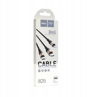 Hoco Kabel Usb > X26 Xpress 3w1 micro Usb, Ligh - Kable USB - miniaturka - grafika 2