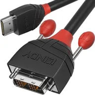 Kable komputerowe i do monitorów - Lindy Kabel HDMI - DVI-D Black Line 36273, 3 m - miniaturka - grafika 1