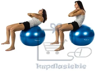 Movit Piłka gimnastyczna z pompką - 75 cm - fioletowa - Piłki do ćwiczeń - miniaturka - grafika 8
