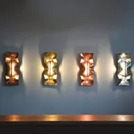 Lampy ścienne - Knikerboker Crash Tube kinkiet, płatkowe złoto - miniaturka - grafika 1