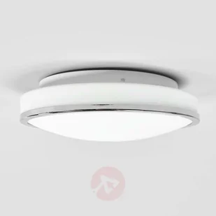 Lampa sufitowa LED Lyss, chromowany brzeg, IP44 - Lampy sufitowe - miniaturka - grafika 4
