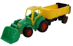 POLESIE Poland Traktor Mistrz z łyżką i naczepą - Samochody i pojazdy dla dzieci - miniaturka - grafika 1
