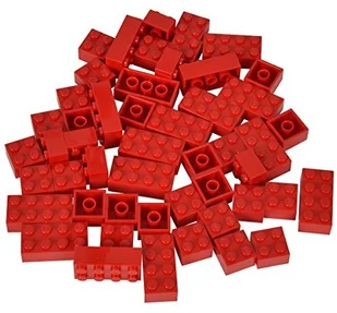 Simba 104114123 Blox 50 czerwone kamienie w z folii - Klocki - miniaturka - grafika 1