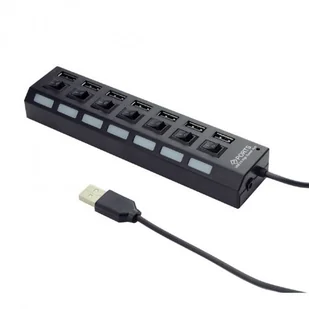 Gembird Hub USB UHB-U2P7-03 7x USB 2.0 kolor czarny - Huby USB - miniaturka - grafika 2