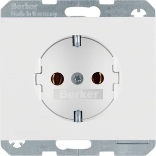 Berker K1 biały gniazdo SCHUKO B_47157009 - Gniazdka elektryczne - miniaturka - grafika 1