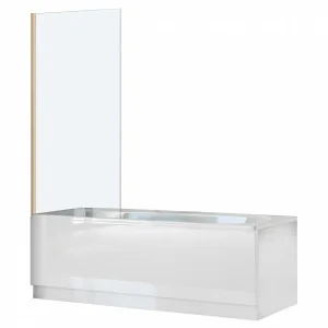 Rea W5600 Elegant Gold Parawan wannowy 700x1400 - Parawany nawannowe - miniaturka - grafika 1