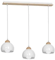 Lampy sufitowe - Decoland Żyrandol DAMA 3xE27/60W/230V bialy - miniaturka - grafika 1