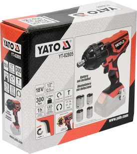 Yato 18V KLUCZ UDAROWY 1/2 """" 300NM YT-82805 YT-82805 - Klucze udarowe - miniaturka - grafika 3