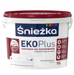 Śnieżka EKO Plus Farba lateksowa 10L q1303100000000100 - Farby wewnętrzne - miniaturka - grafika 1