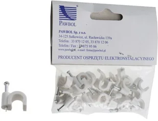 Pawbol Trzymaki do kabli fi 7 mm 25 szt. - Inne akcesoria elektryczne - miniaturka - grafika 1
