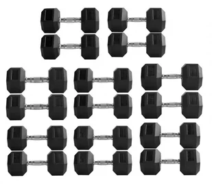 THORN+FIT Zestaw hantli HEX 2 x 12,5 30 kg THORN+FIT - Hantle i ciężarki - miniaturka - grafika 1