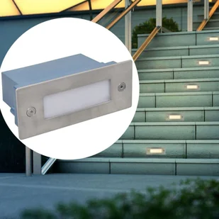 vidaXL 2 Lampki na schody LED w obudowie 44 x 111 56 mm - Lampy ogrodowe - miniaturka - grafika 2
