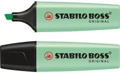 STABILO Zakreślacz Boss pastelowy zielony (10szt) - Zakreślacze - miniaturka - grafika 1